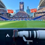 For photographer Christopher Johnson, the stadium is the studio